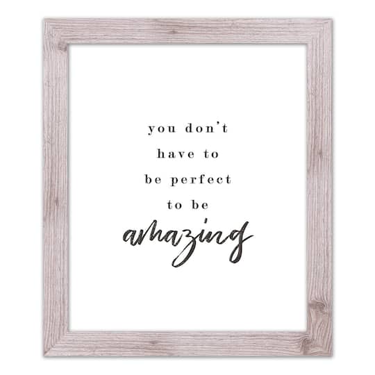 You Don't Have to Be Perfect Western Framed Print